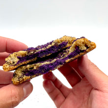 Load image into Gallery viewer, Loaded Ube Cookie split in half
